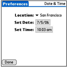 PALM ONE - Selecting a location - 3