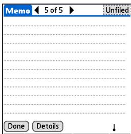 PALM ONE - Creating a memo - 6