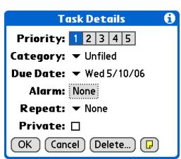 PALM ONE - Setting an alarm - 1