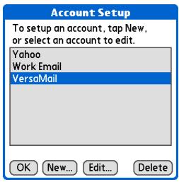 PALM ONE - Setting basic account options - 3