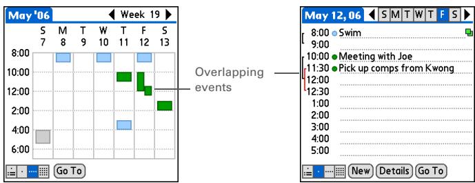 PALM ONE - Finding events that overlap - 1