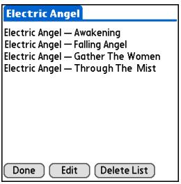 PALM ONE - Deleting a playlist - 4