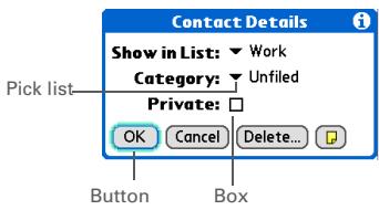 PALM ONE - Moving around in dialog boxes - 1