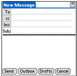 PALM ONE - Sending an email message - 6