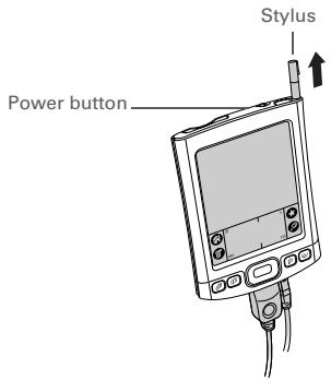 PALM ONE - Step 2: Turning on your handheld for the first time - 1