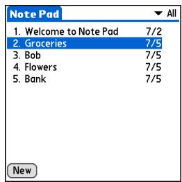 PALM ONE - Setting an alarm - 1