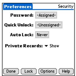 PALM ONE - Encrypting your information - 1