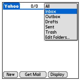 PALM ONE - Switching among email accounts - 2