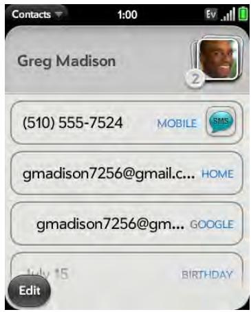 PALM PIXI - Open Contacts - 2