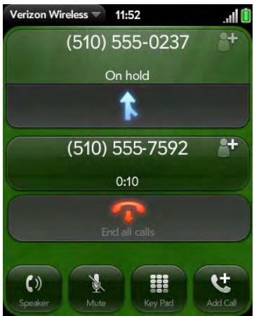 PALM PIXI - Make a conference call - 1