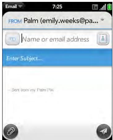 PALM PIXI - Create and send an email message - 1