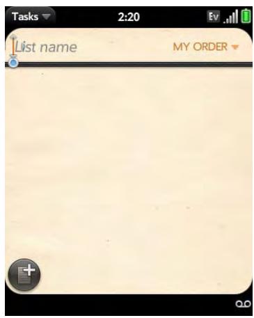 PALM PIXI - Create a task list - 1