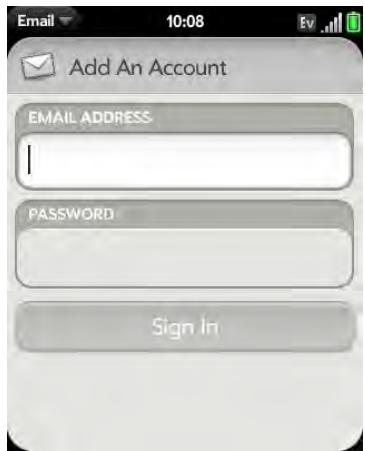 PALM PIXI - Set up email - 1