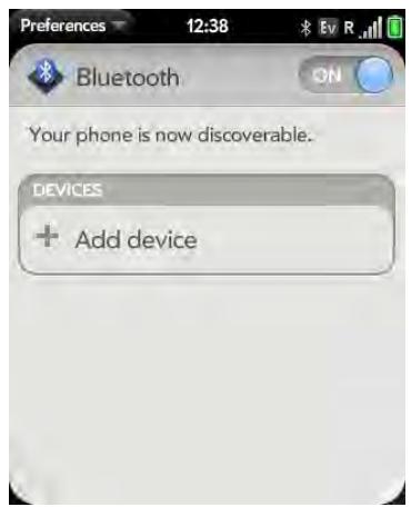 PALM PIXI - Open Bluetooth - 1