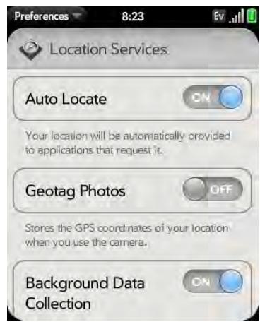 PALM PIXI - Location Services - 1