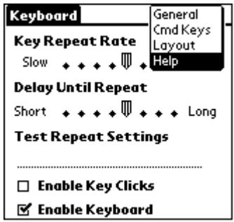 PALM PORTABLE KEYBOARD - Para ver la lista de métodos abreviados de teclado: - 1