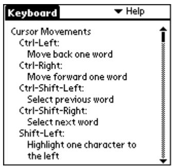 PALM PORTABLE KEYBOARD - Para ver a lista de atalhos do teclado: - 2