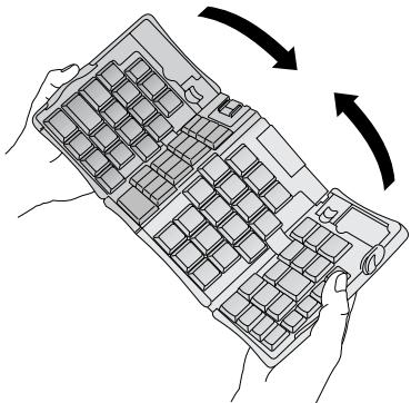 PALM PORTABLE KEYBOARD - To close the keyboard: - 2
