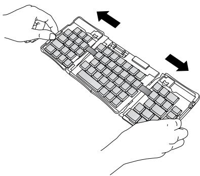 PALM PORTABLE KEYBOARD - Per chiudere la tastiera: - 1