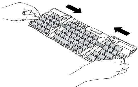 PALM PORTABLE KEYBOARD - Pour ouvrir le clavier : - 3
