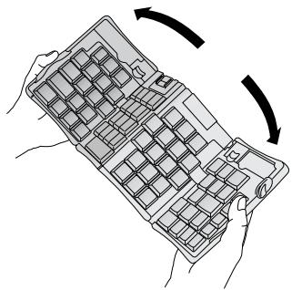 PALM PORTABLE KEYBOARD - To open the keyboard: - 2