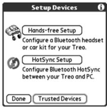 PALM TREO - Creating a Trusted Pair Between Your Treo 650 and Your Computer - 2