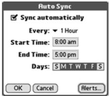 PALM TREO - Scheduling Auto Sync - 1