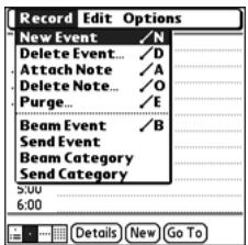 PALM TREO - Selecting Menu Items - 1