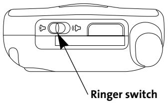 PALM TREO - Setting the Ringer Switch - 1