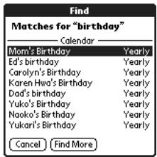 PALM TREO - Using Find - 1