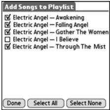 PALM TREO - Editing a Playlist - 1