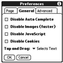 PALM TREO - Arranging Bookmarks and Saved Pages - 3