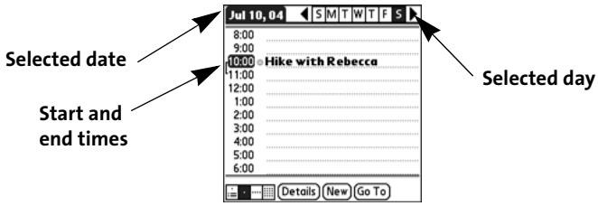 PALM TREO - Creating an Event - 1