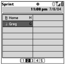 PALM TREO - Dialing With a Favorite Button - 1