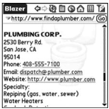 PALM TREO - Dialing From a Web Page - 1