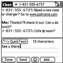 PALM TREO - Chatting With Messaging - 1