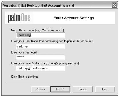 PALM TREO - Transferring Settings From an Existing Account (Windows Only) - 1