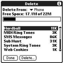 PALM TREO - Note: - 1