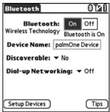 PALM TREO - Connecting to Headset or Car Kit With Bluetooth Wireless Technology - 1