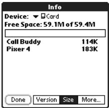 PALM TREO - Renaming an Expansion Card - 1