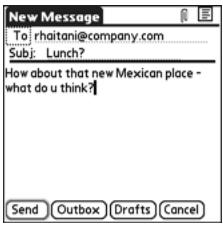 PALM TREO - Creating and Sending Messages - 1