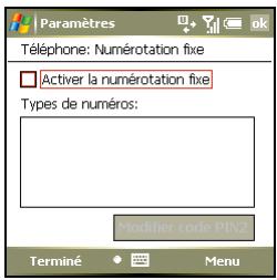 PALM TREO 750 - Activation de la numérotation fixe - 1