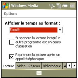 PALM TREO 750 - Personnalisation de windows media player mobile - 1