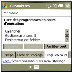 PALM TREO 750 - Quel est l'espace de stockage disponible? - 2