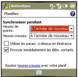 PALM TREO 750 - Configuration du programme de synchronisation - 1