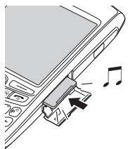 PALM TREO 750 - Insertion et retrait de cartes d'extension - 3