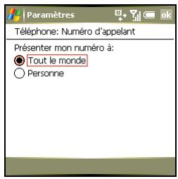 PALM TREO 750 - Définition d'un ID d'aggélant - 1