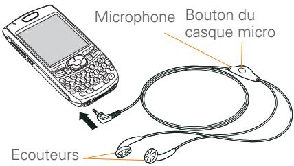 PALM TREO 750 - Utilisation d'un casque filaire - 1