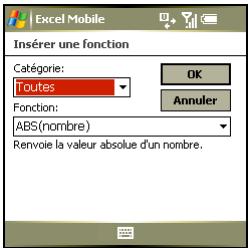 PALM TREO 750 - Insertion d'une fonction - 1