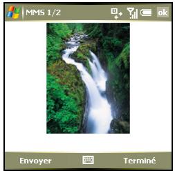 PALM TREO 750 - Affichage/lecture d'un message - 1